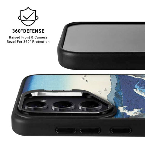 View of the Naruto whirlpools at Awa by Hiroshige Galaxy S25 Kickstand Case